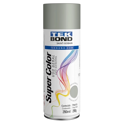 TINTA SUPER COLOR DE 350ML COM 250 GRAMAS DE COR ALUMÍNIO - TINT05A-I