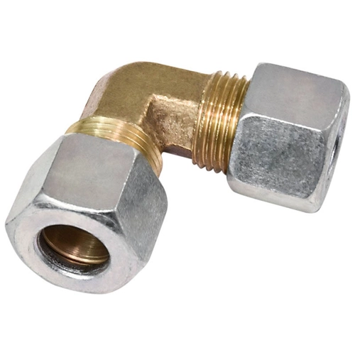 UNIÃO DE COMPRESSÃO COTOVELO COM ANILHA E SEM INSERT DE METAL DE 12MM - CONE94