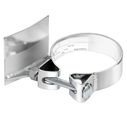 ABRAÇADEIRA INTEIRA DE 4.1/2" DO TUBO LATERAL COM SUPORTE DO SCANIA E VOLVO - ABRA38