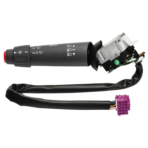 CHAVE DE SETA COM FAROL ALTO E BAIXO LIMPADOR DE PARA-BRISA ESGUICHO E BUZINA DO MERCEDES BENZ PRETA - CHAV17A