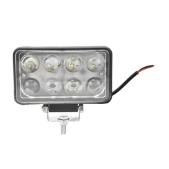FAROL AUXILIAR WORKLIGHT UNIVERSAL COM 4X6" E 8 LEDS DE LONGO ALCANCE RETANGULAR - FARO136-I