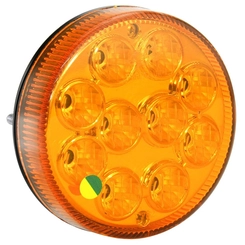 LANTERNA AMARELA MODULAR TRASEIRA DE LED BIVOLT PISCA COM 96MM DE CONECTOR DE 2 VIAS DAS CARRETAS NOMA - LANT131-AM-LED