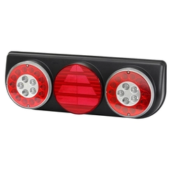 LANTERNA TRASEIRA COMPLETA BRASPOINT IV DAS CARRETAS FACCHINI DE LED 24V DE CONECTOR DE 7 VIAS DO LADO DIREITO - LANT142-D