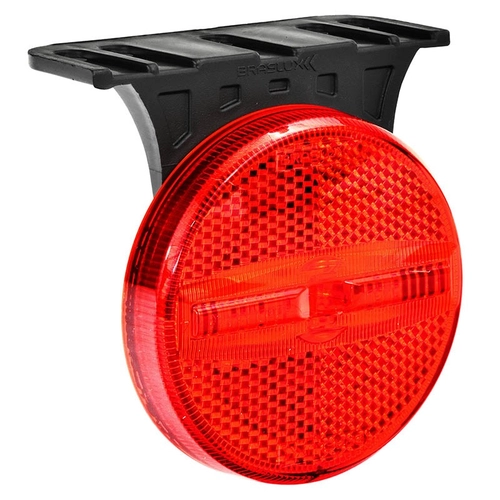 LANTERNA LATERAL VERMELHA FLEXÍVEL DAS CARRETAS LIBRELATO COM SUPORTE PARA CONECTOR DE 2 VIAS DE LED BIVOLT - LANT158-VM-LED