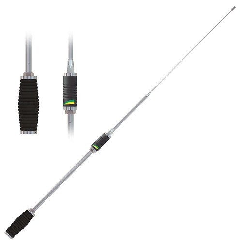 ANTENA PX ARGENTINA CANARINHO COM 1/4 DE ONDA E 1,84M SEM PROLONGADOR COM BASE ESPECIAL MAX E BOBINA CENTRAL - ANTE10A