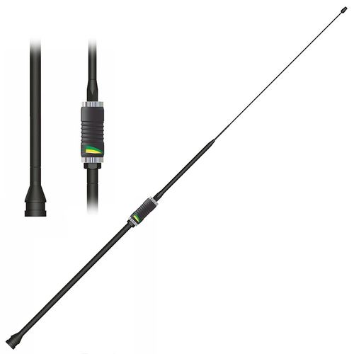 ANTENA PX VIÚVA NEGRA CANARINHO COM 1/4 DE ONDA E 1,76M COM PROLONGADOR E BOBINA CENTRAL - ANTE09A