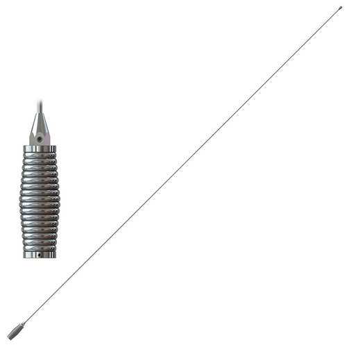 ANTENA PX MARIA MOLE FORCE COM 1/4 DE ONDA E 2,70M DE COMPRIMENTO SEM PROLONGADOR COM BASE CROMADA - ANTE01F-CR