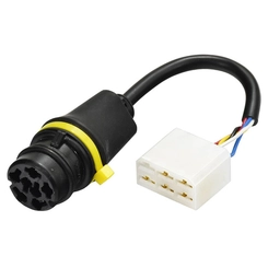 CONECTOR ELÉTRICO DE 7VIAS DE LANTERNA COM RABICHO DAS CARRETAS NOMA E LIBRELATO DO LADO ESQUERDO - CONE77-E