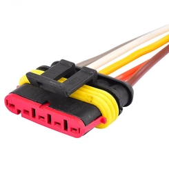 CONECTOR ELÉTRICO DE 5 VIAS PARA LANTERNAS TRASEIRAS DAS CARRETAS RANDON E GUERRA - CONE52B