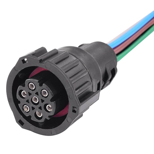 CONECTOR ELÉTRICO DE 7 VIAS DO FAROL DO MERCEDES BENZ E DAS LANTERNAS TRASEIRAS DO SCANIA VOLVO E VOLKSWAGEN - CONE51C