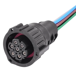 CONECTOR ELÉTRICO DE 7 VIAS DO FAROL DO MERCEDES BENZ E DAS LANTERNAS TRASEIRAS DO SCANIA VOLVO E VOLKSWAGEN - CONE51C