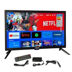 SMART TV PARA CAMINHÃO DE 24" COM WIFI ANDROID BIVOLT E CONVERSOR DE 110 E 220V - TELE02-I