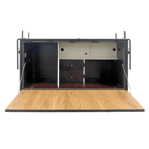 CAIXA DE COZINHA DE MADEIRA DE 1160MM X 640MM X 640MM COM 02 GAVETAS SUPORTE DE FIXAÇÃO E ACABAMENTO MADEIRADO - CXCO20