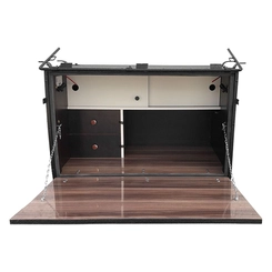 CAIXA DE COZINHA DE MADEIRA DE 1005MM X 565MM X 613MM COM 02 GAVETAS SUPORTE DE FIXAÇÃO E ACABAMENTO MADEIRADO - CXCO15B