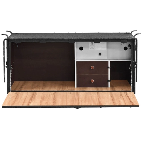 CAIXA DE COZINHA DE MADEIRA DE 1234MM X 515MM X 494MM COM 02 GAVETAS SUPORTE DE FIXAÇÃO E ACABAMENTO MADEIRADO - CXCO16