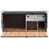 CAIXA DE COZINHA DE MADEIRA DE 1234MM X 515MM X 494MM COM 02 GAVETAS SUPORTE DE FIXAÇÃO E ACABAMENTO MADEIRADO - CXCO16