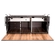CAIXA DE COZINHA DE MADEIRA DE 1070MM X 565MM X 640MM COM 02 GAVETAS SUPORTE DE FIXAÇÃO E ACABAMENTO MADEIRADO - CXCO23