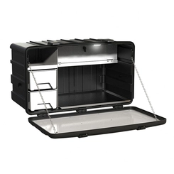 CAIXA DE COZINHA DE PLÁSTICO DE 1130MM X 600MM X 640MM COM 02 GAVETAS SEM SUPORTE DE FIXAÇÃO E ACABAMENTO EM AÇO PINTADO - CXCO19A
