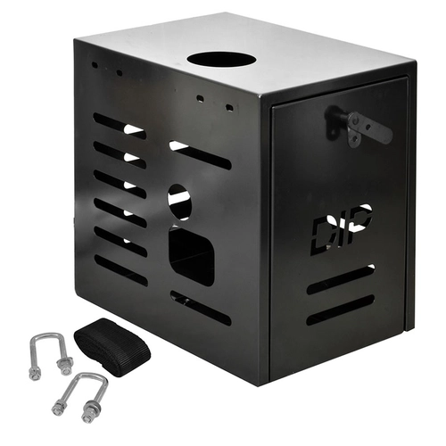 CAIXA DE METAL PARA GERADOR COM BOCAL LATERAL PARA FIXAÇÃO NAS CARRETAS DE 550X400X550MM - CXGE01
