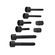 KIT ANTIFURTO DE 08 PEÇAS COM 06 PARAFUSOS E 02 CHAVES DE APERTO DO VOLVO - KITS63A
