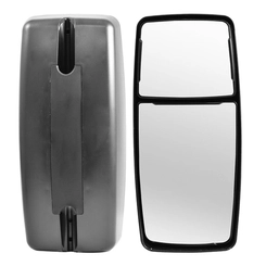 RETROVISOR PRINCIPAL MANUAL BIFOCAL COM AUXILIAR SEM DESEMBAÇADOR DO VOLKSWAGEN LADO ESQUERDO - RETR43A-E