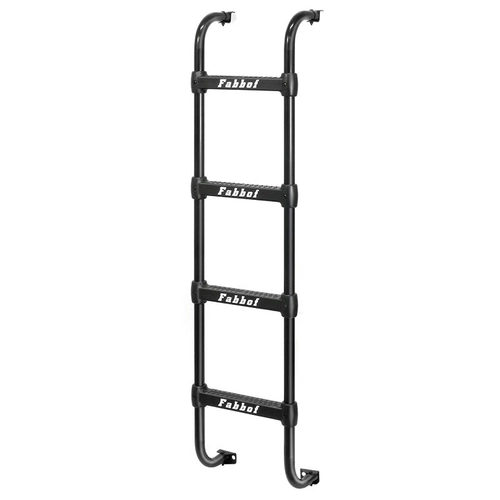 ESCADA PRETA COM 4 DEGRAUS DE 1400MM PARA CABINE DO SCANIA E MERCEDES BENZ - ESCA07
