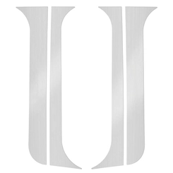 CONJUNTO DE APLIQUE DA COLUNA DE PORTA SEM LOGO DO VOLVO - APLI08A