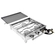 FOGAREIRO DE INOX COM MANGUEIRA REGISTRO E CHAPA COM 3 BOCAS DE 420X420X100MM DO LADO DIREITO - FOGA10-D