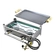 FOGAREIRO DE INOX COM MANGUEIRA REGISTRO E CHAPA COM 2 BOCAS DE 420X220X110MM DO LADO DIREITO - FOGA07-D