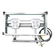 FOGAREIRO DE INOX COM MANGUEIRA REGISTRO E CHAPA COM 2 BOCAS DE 420X220X110MM DO LADO DIREITO - FOGA07-D