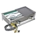 FOGAREIRO DE INOX COM MANGUEIRA REGISTRO E CHAPA COM 2 BOCAS DE 420X220X100MM DO LADO ESQUERDO - FOGA08-E