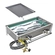 FOGAREIRO DE INOX COM MANGUEIRA REGISTRO E CHAPA COM 2 BOCAS DE 420X220X100MM DO LADO ESQUERDO - FOGA08-E