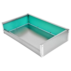 CAIXA DE INOX PEQUENA PARA FOGAREIRO DE 465X282X103MM - CAIX37