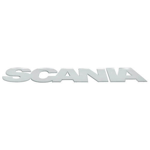 EMBLEMA DE INOX DA GRADE FRONTAL DA CABINE DO SCANIA - EMBL46