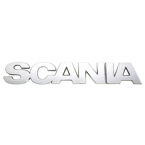 EMBLEMA CROMADO DA GRADE FRONTAL DA CABINE DO SCANIA - EMBL03
