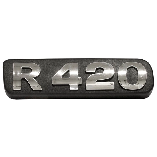 EMBLEMA DE POTÊNCIA R420 CROMADO DO SCANIA - EMBL19