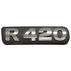 EMBLEMA DE POTÊNCIA R420 CROMADO DO SCANIA - EMBL19