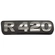 EMBLEMA DE POTÊNCIA R420 CROMADO DO SCANIA - EMBL19
