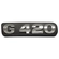 EMBLEMA DE POTÊNCIA G420 CROMADO DO SCANIA - EMBL18