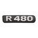 EMBLEMA DE POTÊNCIA R480 CROMADO DO SCANIA - EMBL25