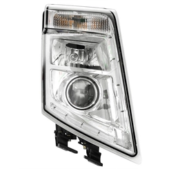FAROL PRINCIPAL COMPLETO PISCA E FAROL DE LÂMPADA COM DRL DE LED E DE 6 VIAS COM LENTE ÓPTICA DO VOLVO LADO DIREITO - FARO40B-D