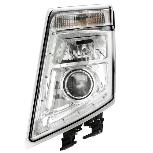 FAROL PRINCIPAL COMPLETO PISCA E FAROL DE LÂMPADA COM DRL DE LED E DE 6 VIAS COM LENTE ÓPTICA DO VOLVO LADO ESQUERDO - FARO40B-E