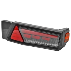 LANTERNA TRASEIRA COMPLETA WINGS COM LANTERNA LATERAL LED SEQUENCIAL E FIXAÇÃO TRASEIRA COM CONECTOR DE VIAS DO LADO DIREITO - LANT231-D