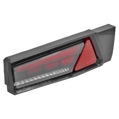 LANTERNA TRASEIRA COMPLETA WINGS SEM LANTERNA LATERAL LED SEQUENCIAL FIXAÇÃO TRASEIRA COM CONECTOR DE 5 VIAS DO LADO ESQUERD - LANT231A-E