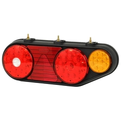 LANTERNA TRASEIRA COMPLETA DAS CARRETAS NOMA DE LED 24V DE CONECTOR DE 5 VIAS DO LADO DIREITO - LANT51A-D