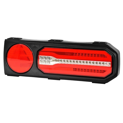 LANTERNA TRASEIRA COMPLETA SYMLED DE LED COM FUNÇÃO NEBLINA INTEGRADA DE CONECTOR DE 5 VIAS DO LADO DIREITO - LANT181-D-I
