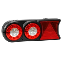 LANTERNA TRASEIRA COMPLETA DE LED 24V COM CHICOTE DE 5 VIAS DO LADO ESQUERDO - LANT86-E