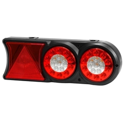 LANTERNA TRASEIRA COMPLETA DE LED 24V COM CHICOTE DE 5 VIAS DO LADO DIREITO - LANT86-D