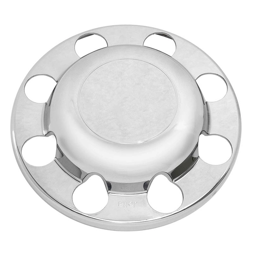 SOBRE TAMPA CROMADA DO CUBO DE RODA COM 8 FUROS DO IVECO VOLVO DAF E VOLKSWAGEN SEM LOGO - SOBR30
