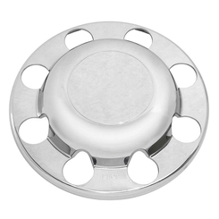 SOBRE TAMPA CROMADA DO CUBO DE RODA COM 8 FUROS DO IVECO VOLVO DAF E VOLKSWAGEN SEM LOGO - SOBR30
